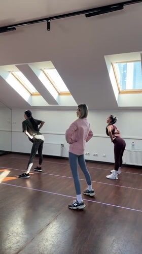 Morning fitness class session in Riga dance studio