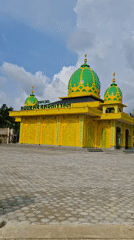 Ordinary morning moments captured around Indonesian village mosque