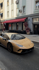 Luxury car, period-dressed women spotted near Moscow waterway