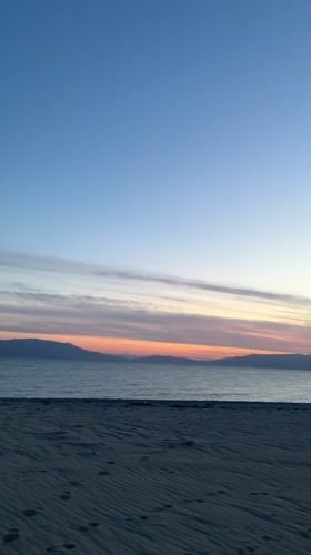 Dusk colors captured at Ofrynio Beach, Greece