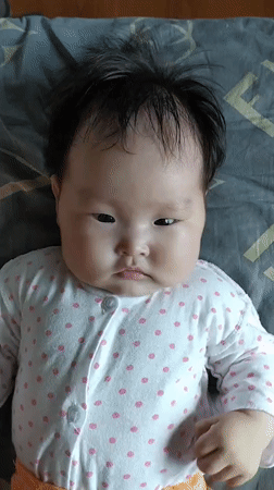 Baby's early morning nap and bottle feeding, multiple angles