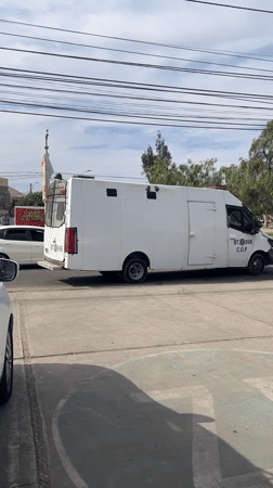 Municipal vehicles spotted parked in Arica, Chile
