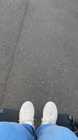 POV ride through a quiet Krefeld residential street