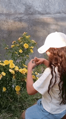 Outdoor photo session with roses and woodland exploration