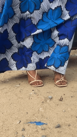 Matching outfits and candid portraits in Badagry, Nigeria