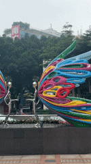 Morning street scenes captured in Tianhe District, China