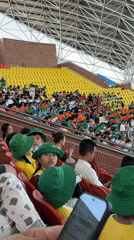 Children fill colorful stadium stands in Vietnam