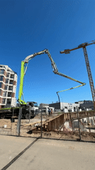 Construction activity documented at Burgas building site
