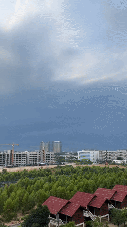 Morning scenes from Pattaya: cityscape views and breakfast moment