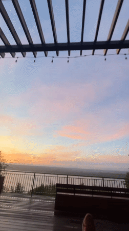 Solstice dusk lingers over Novodvinsk's forest boardwalks