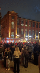 Outdoor concert draws dancing crowds in Saint Petersburg nighttime celebration