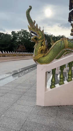 Exploring a gilded Buddhist temple complex in Ko Samui