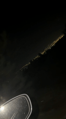 Nighttime drive through Sofia hills captured on video