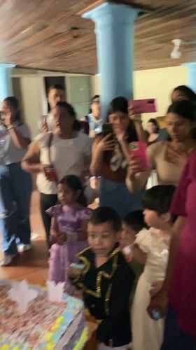 Children's birthday party celebration documented in Tinaquillo, Venezuela