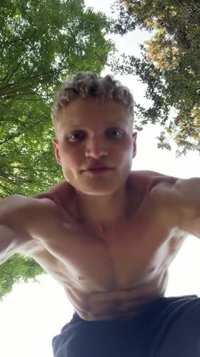 Outdoor workout moment at a London park fitness area
