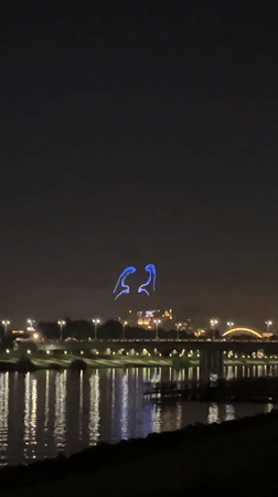 Astana at night: drone shows, palace lights, and city life
