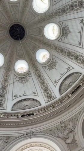 Vienna architectural documentation near Hofburg Palace captures dome interior