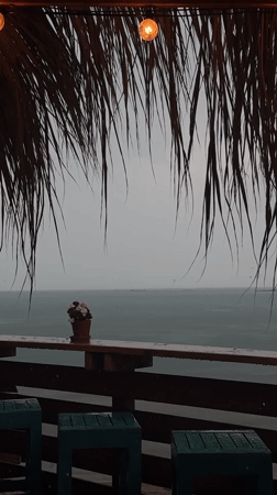Rainy afternoon documented in Tsarevo, Bulgaria coastal town