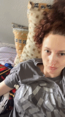 Woman resting in bed observed in Saint Petersburg
