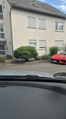 Red Corvette C8 spotted driving through Traben-Trarbach, Germany