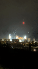 Fireworks display lights up Sofia skyline Friday evening