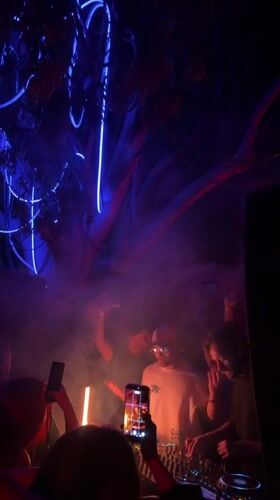 DJ performs at nightclub in Capaccio Paestum, Italy
