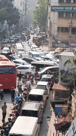 Morning street life documented across busy Dhaka neighborhoods