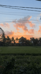 Tropical sunset and market scenes captured in Ubud, Indonesia