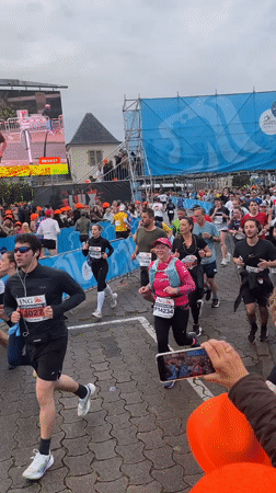 Half-marathon and dance performance coincide in Luxembourg City
