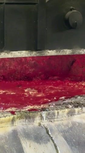 Molten metal casting in progress at a Kazan foundry