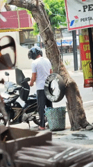 Everyday street scenes and shop details from Sragen, Indonesia