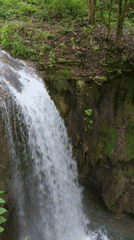 Waterfall documented cascading through natural terrain in Bela, Bulgaria