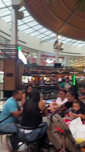 Evening mall activities documented at Sambil Margarita in Venezuela