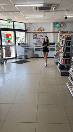 Late-night convenience store activity documented in Baan Lamai Thailand