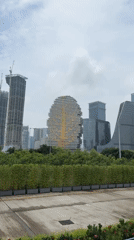 Macao skyline development documented in early morning footage