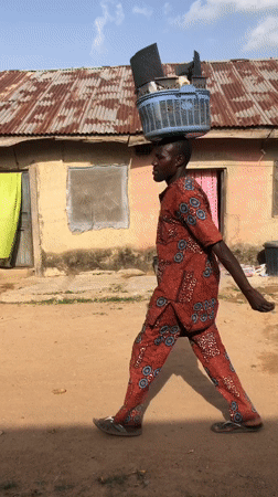 Daily life documented in Akwanga, Nigeria Friday afternoon