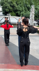 Group Exercise Dance Activities Observed in Liangjiang Public Square