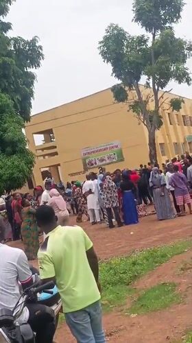 Community gathering at Entrepreneurship Centre in Akwanga, Nigeria