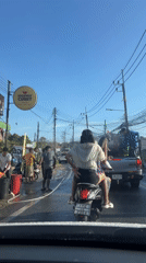 Songkran water festival celebrations observed in Rawai, Thailand