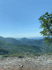 Mountain road journey captured near Montenegro coast