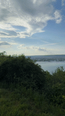 Tourist captures scenic Varna coastline views during afternoon sightseeing