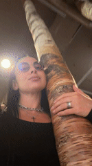 Visitor documents contemporary art collection at Saint Petersburg museum