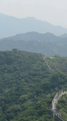 Paragliders soar over Great Wall in Huairou District