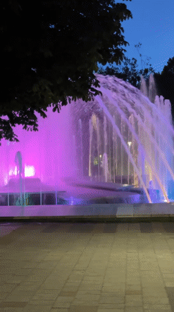 A summer evening stroll through central Pleven, Bulgaria