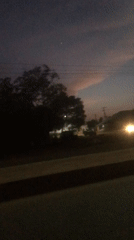 Twilight captured along roadside in Bukuru, Nigeria