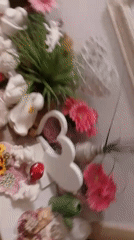 Eclectic decorative display photographed in detail, Wedel