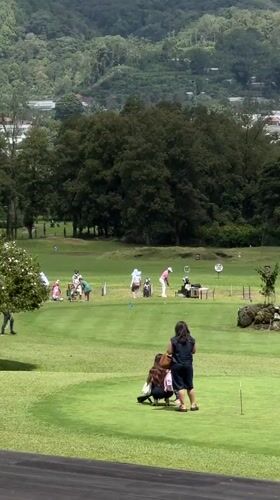 Early morning golf practice session documented in Sukasada