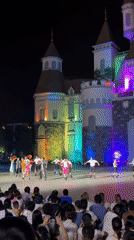 Outdoor castle performance draws crowds in Nha Trang Vietnam
