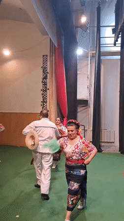 Traditional Mexican folk dance performed on stage in Bulgaria