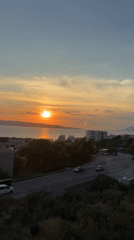 Adriatic sunset over Makarska, Croatia, from multiple angles